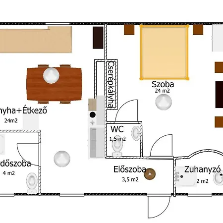 A Bejarat Vendeghaz アパート *